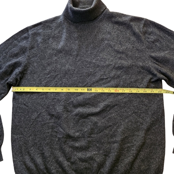Joseph Lyman Sweater Womens Pullover 100 % Cashmere Preppy Casual Charcoal XL - Picture 4 of 6